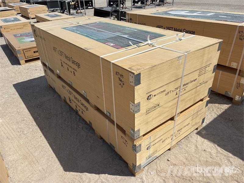 KJ K4525G Double Garage Metal Storage Building (Unuse Stalen constructies