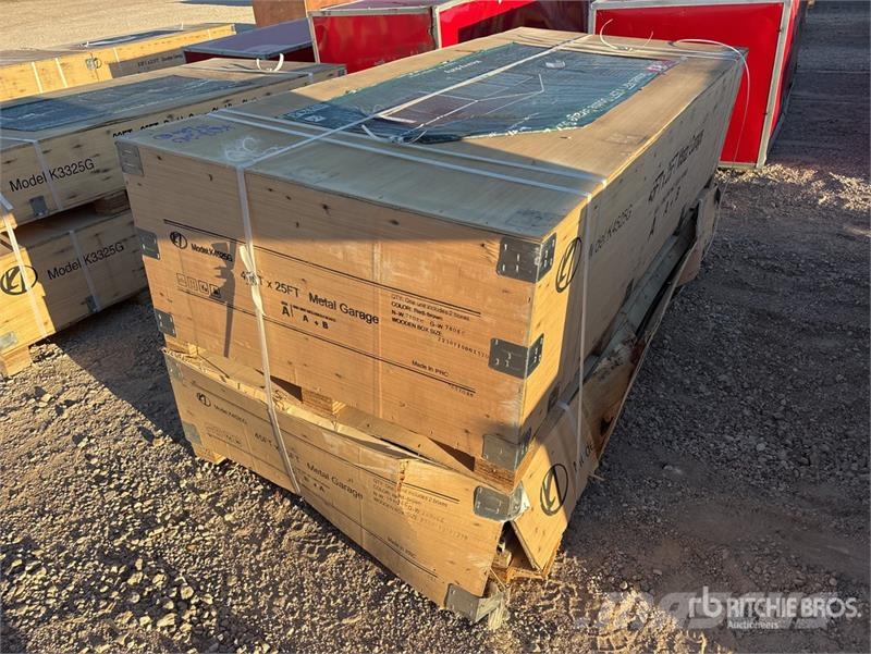 KJ K4525G Double Garage Metal Storage Building (Unuse Construcții din cadru metalic