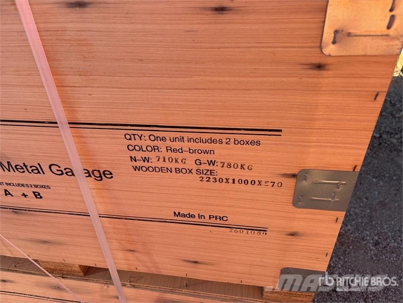 KJ K4525G Double Garage Metal Storage Building (Unuse Construcții din cadru metalic