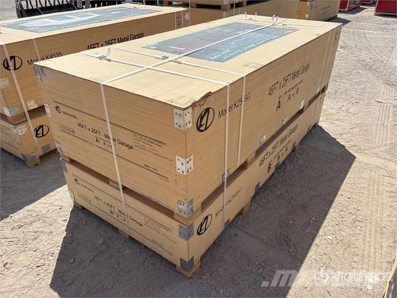 KJ K4525G Double Garage Metal Storage Building (Unuse Stalen constructies