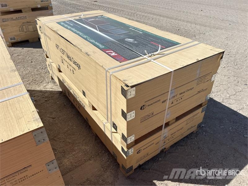KJ K4525G Double Garage Metal Shed (Unused) Jeklene gradbene konstrukcije