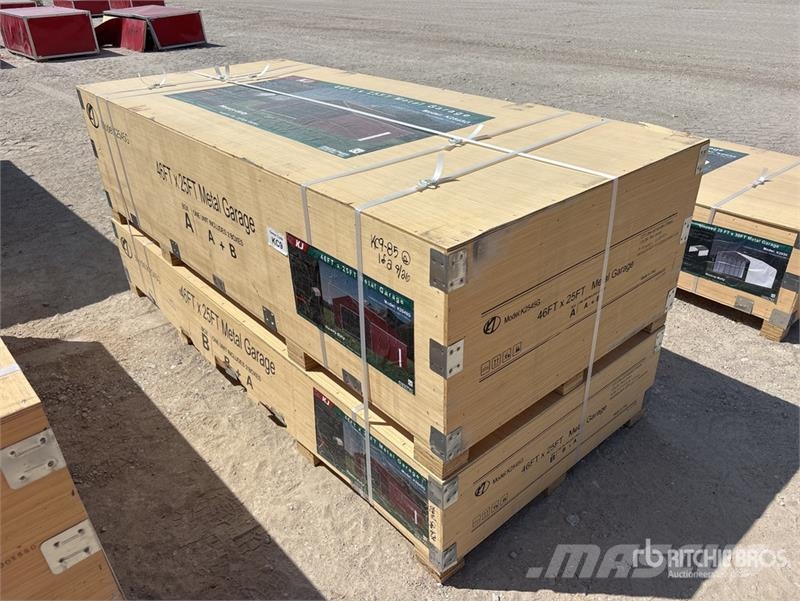 KJ K4525G Double Garage Metal Storage Building (Unuse Stalen constructies