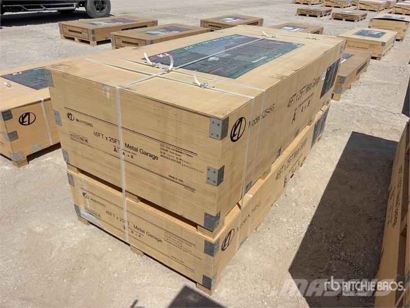 KJ K4525G Double Garage Metal Storage Building (Unuse Stalen constructies