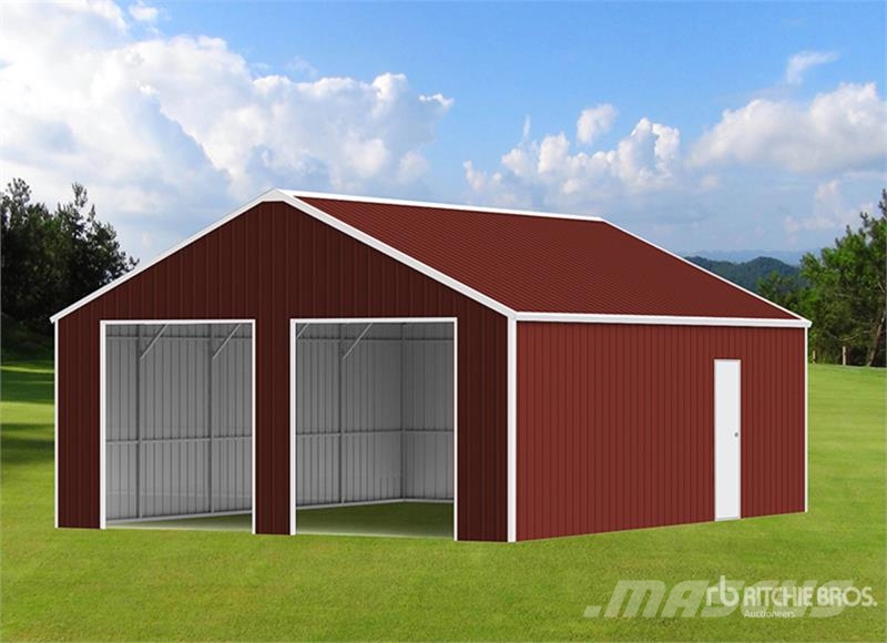 KJ K4525G Double Garage Metal Storage Building (Unuse Stalen constructies