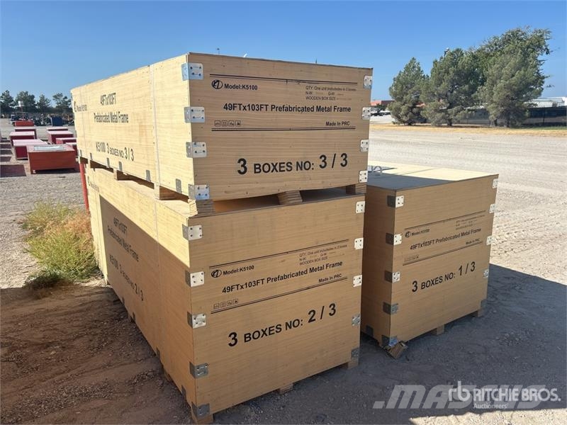 KJ K5100 103 ft x 49 ft Prefabricated Metal Frame Sto Andere Anhänger