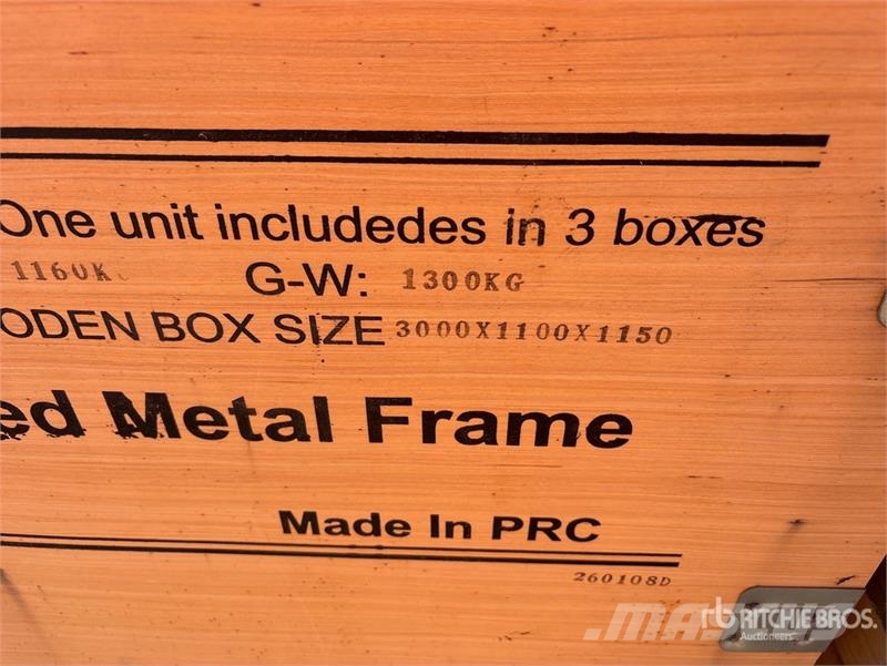 KJ K5100 103 ft x 49 ft Prefabricated Metal Frame Sto Otros remolques