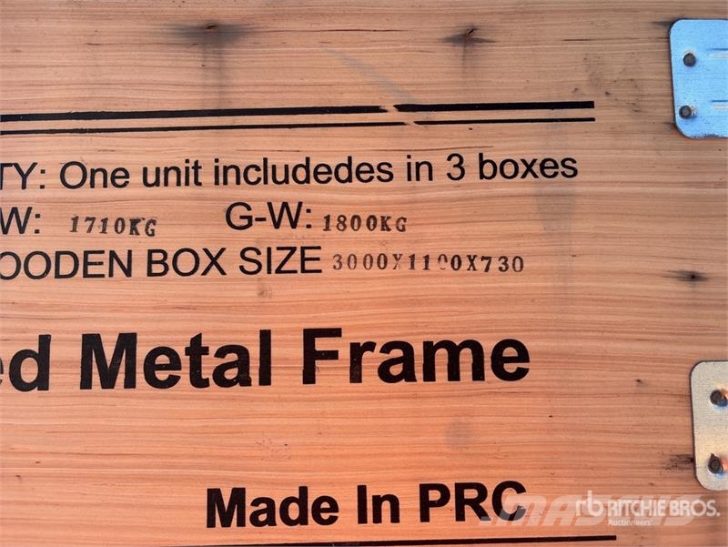 KJ K5100 103 ft x 49 ft Prefabricated Metal Frame Sto Otros remolques