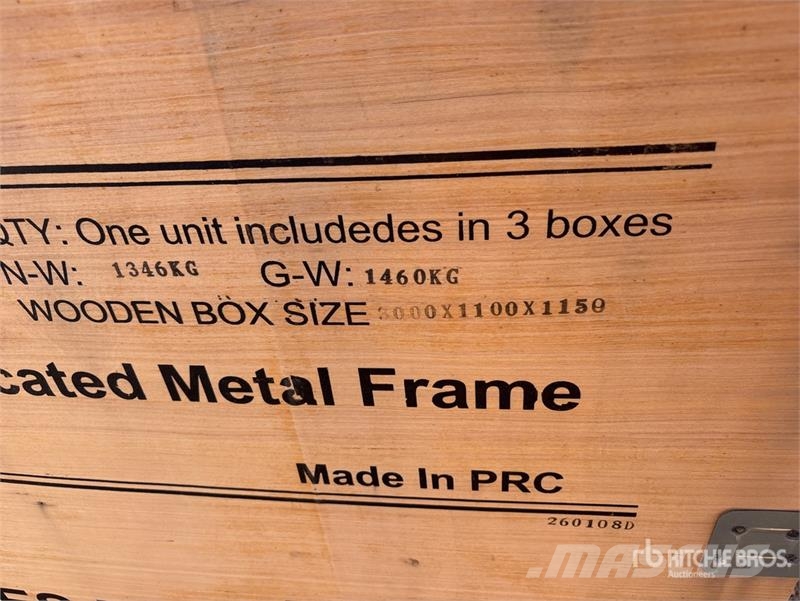 KJ K5100 103 ft x 49 ft Prefabricated Metal Frame Sto Otros remolques