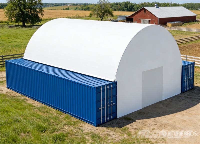 KJ KD1540P 40 Ft x 40 Ft Double Truss Container Shelt Construção - Outros
