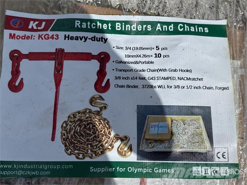 KJ KG43 9200 lb Chains & Binders (Unused) Otros componentes