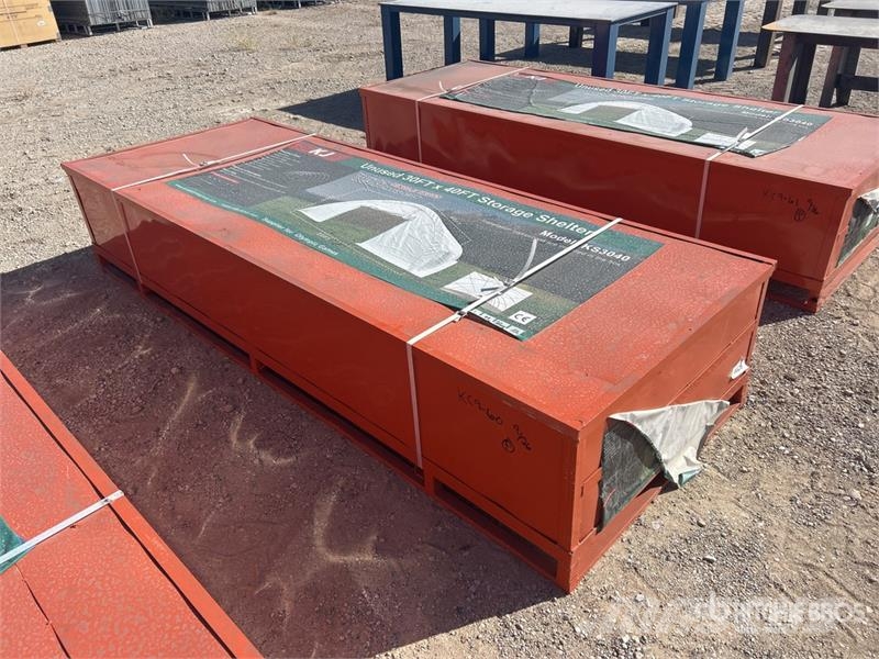 KJ KS3040 30 ft x 40 ft Storage Building (Unused) Teraskonstruktsiooniga ehitised