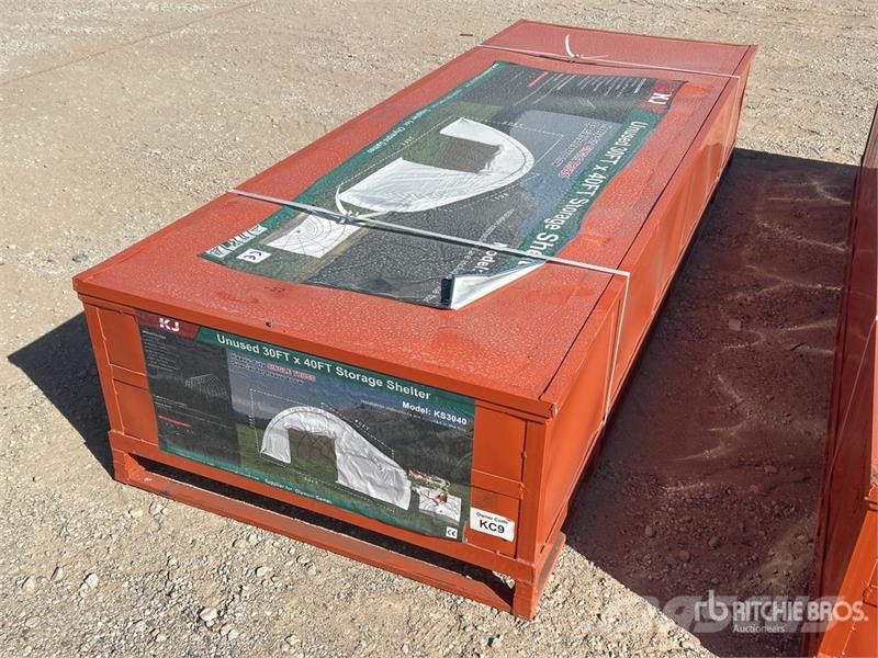 KJ KS3040 30 ft x 40 ft Storage Building (Unused) Teräsrunkorakennukset