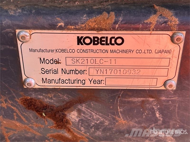 Kobelco SK210LC-10 Tracked Excavator Bagri goseničarji