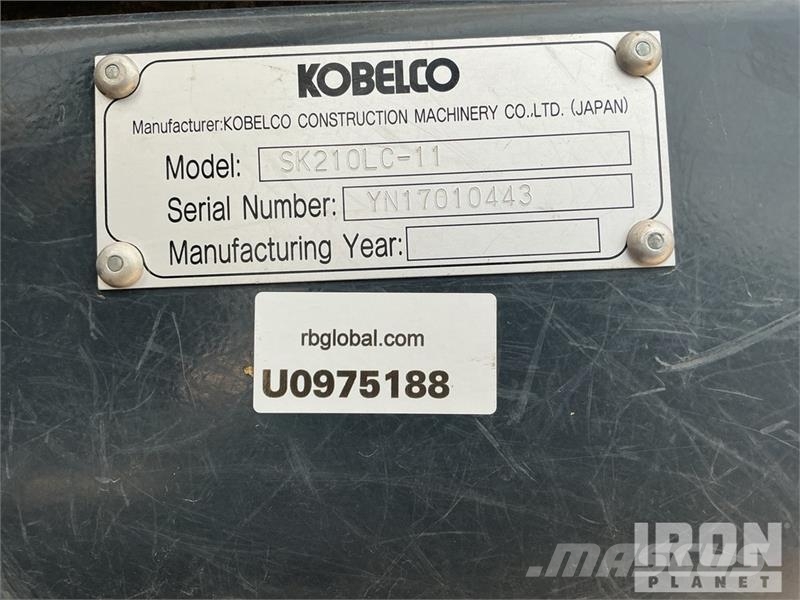 Kobelco SK210LC-11 Tracked Excavator 履帶式 挖土機/掘鑿機/挖掘機