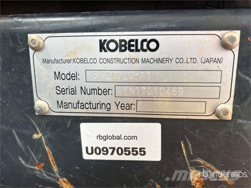 Kobelco SK210LC-11 Tracked Excavator 履帶式 挖土機/掘鑿機/挖掘機