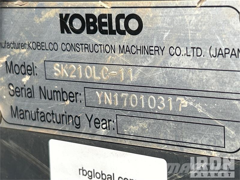 Kobelco SK210LC-11 Tracked Excavator 履帶式 挖土機/掘鑿機/挖掘機