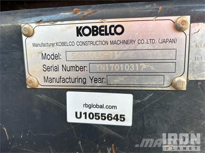 Kobelco SK210LC-11 Tracked Excavator 履帶式 挖土機/掘鑿機/挖掘機