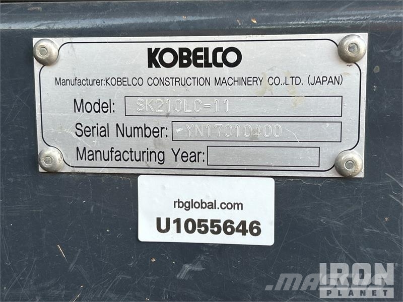 Kobelco SK210LC-11 Tracked Excavator 履帶式 挖土機/掘鑿機/挖掘機