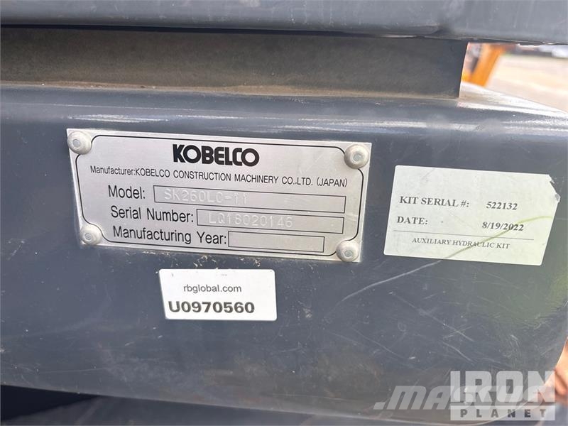 Kobelco SK260LC-11 Tracked Excavator 履帶式 挖土機/掘鑿機/挖掘機