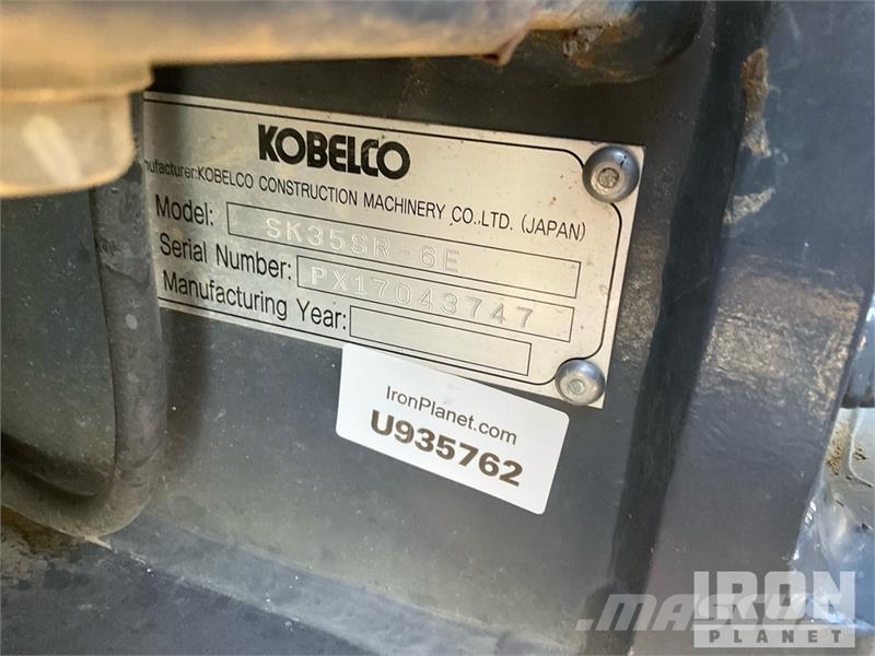 Kobelco SK35SR-6E Mini Excavator Miniexcavadoras