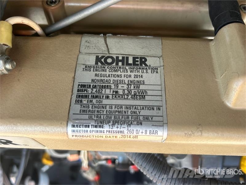 Kohler 22 kW Skid-Mounted Stand-by Generator Set (Inopera مولدات ديزل