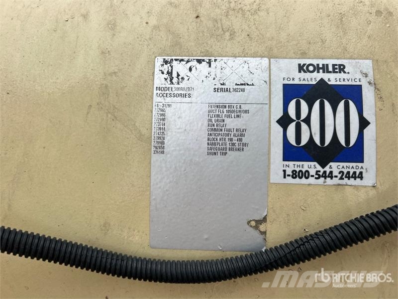 Kohler 500 kW Skid-Mounted Generator Set (Inoperable) مولدات ديزل