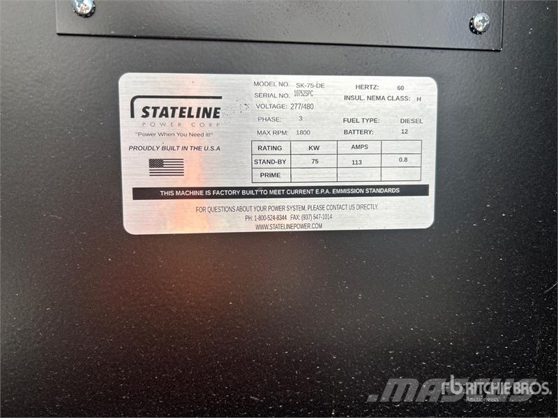 Kohler 75 kW Skid-Mounted Generator Set Dizelski agregati