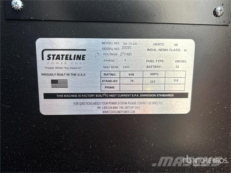 Kohler 75 kW Skid-Mounted Generator Set Dizelski agregati