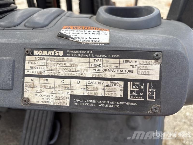 Komatsu FG25 Targoncák-Egyéb