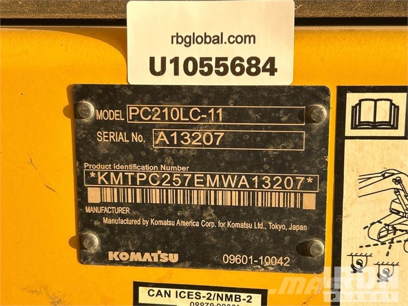 Komatsu PC 210 LC 11 Tracked Excavator Escavatori cingolati