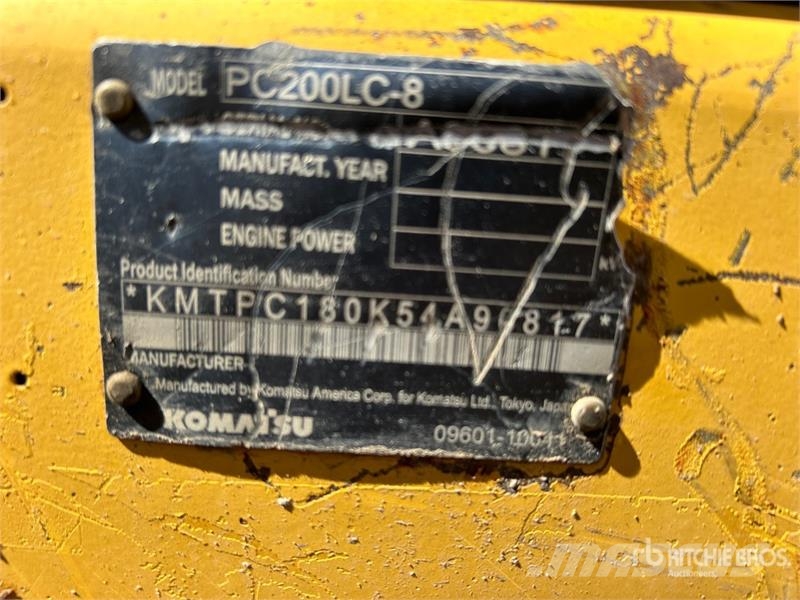 Komatsu PC200LC-8 Tracked Excavator Lánctalpas kotrók