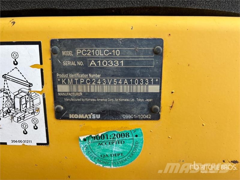 Komatsu PC210LC-10 Tracked Excavator Gravemaskiner på larvebånd