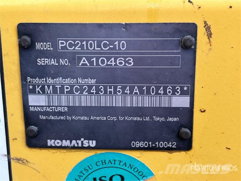 Komatsu PC210LC-10 Tracked Excavator Lánctalpas kotrók