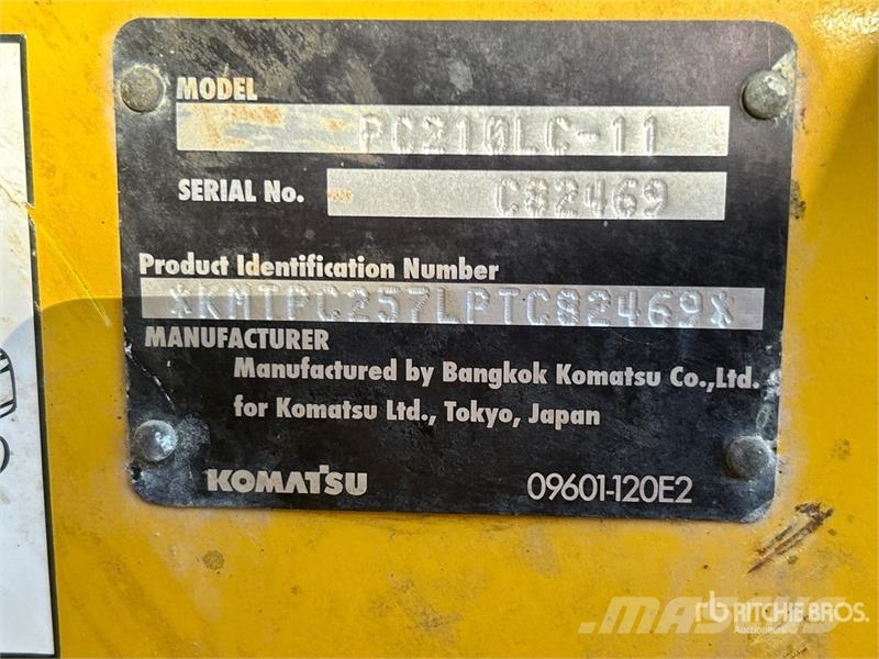 Komatsu PC210LC-11 Tracked Excavator Bagri goseničarji