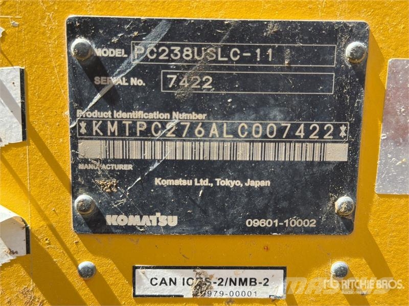 Komatsu PC238USLC-11 Tracked Excavator Crawler excavators
