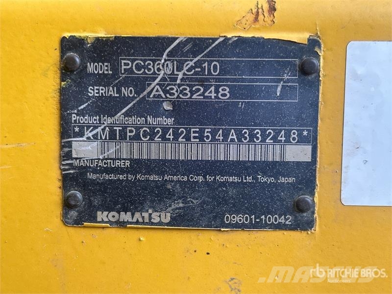 Komatsu PC360LC-10 Tracked Excavator Bagri goseničarji