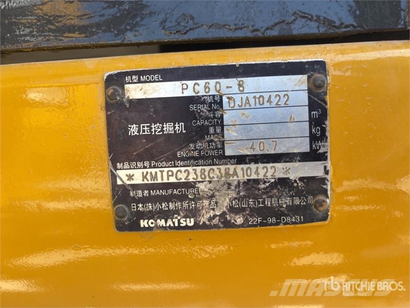 Komatsu PC60-8 Tracked Excavator Bageri guseničari