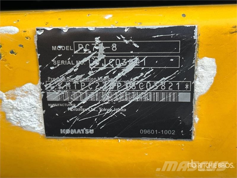 Komatsu PC70-8 Tracked Excavator Escavadoras de rastos