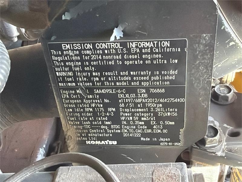 Komatsu PC88MR-10 Tracked Excavator Bagri goseničarji