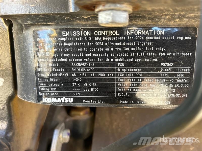 Komatsu PC88MR-11 Tracked Excavator Rupsgraafmachines