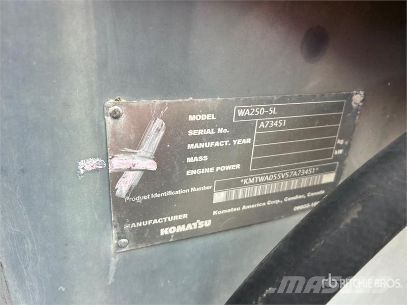 Komatsu WA250-5L Wheel Loader Chargeuse sur pneus