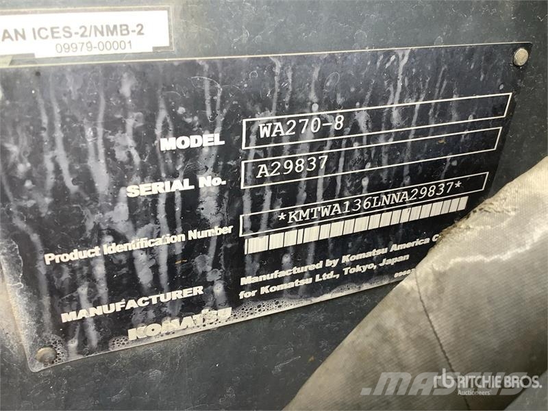Komatsu WA270-8 Wheel Loader Hjullastare
