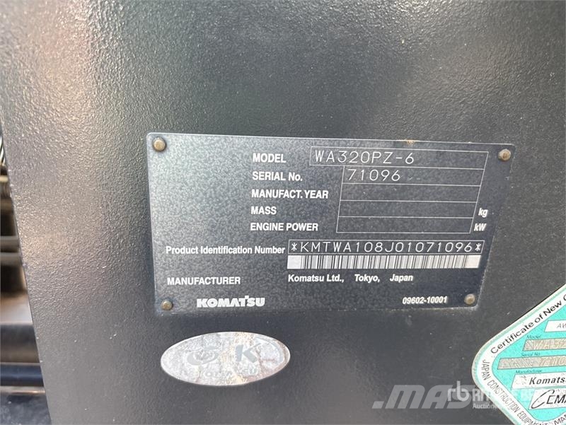 Komatsu WA320PZ-6 Wheel Loader Hjullastere