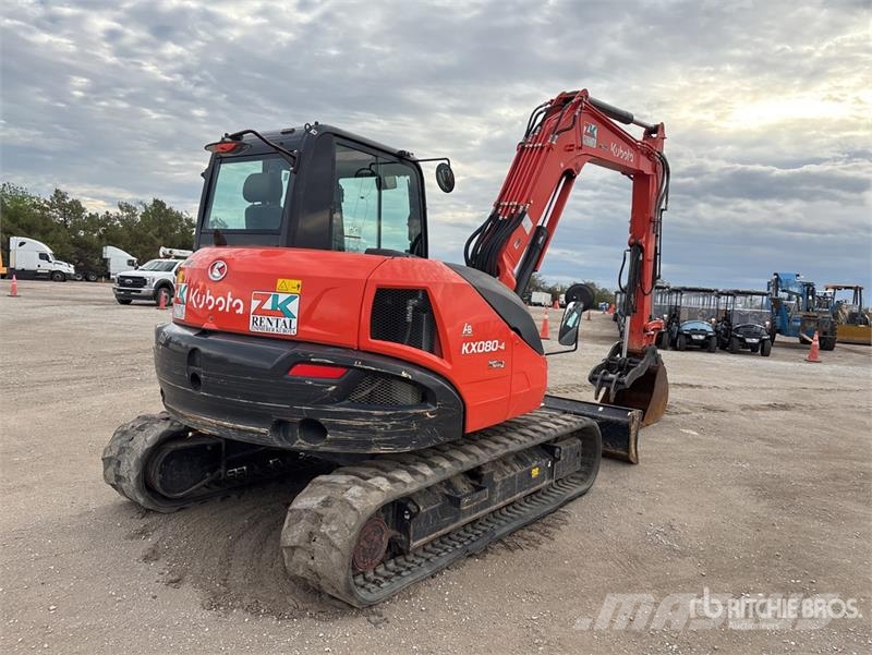 Kubota KX080-4S2 Tracked Excavator Escavatori cingolati