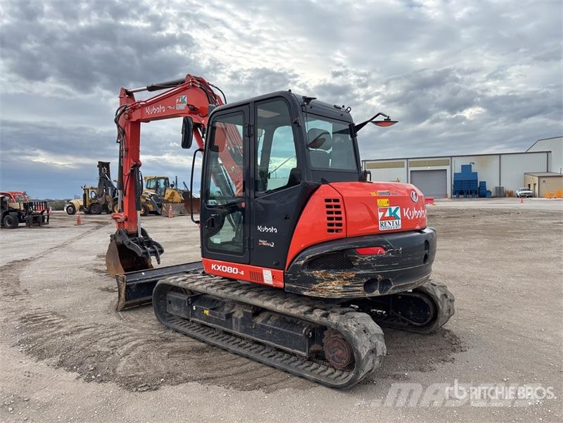Kubota KX080-4S2 Tracked Excavator Escavatori cingolati