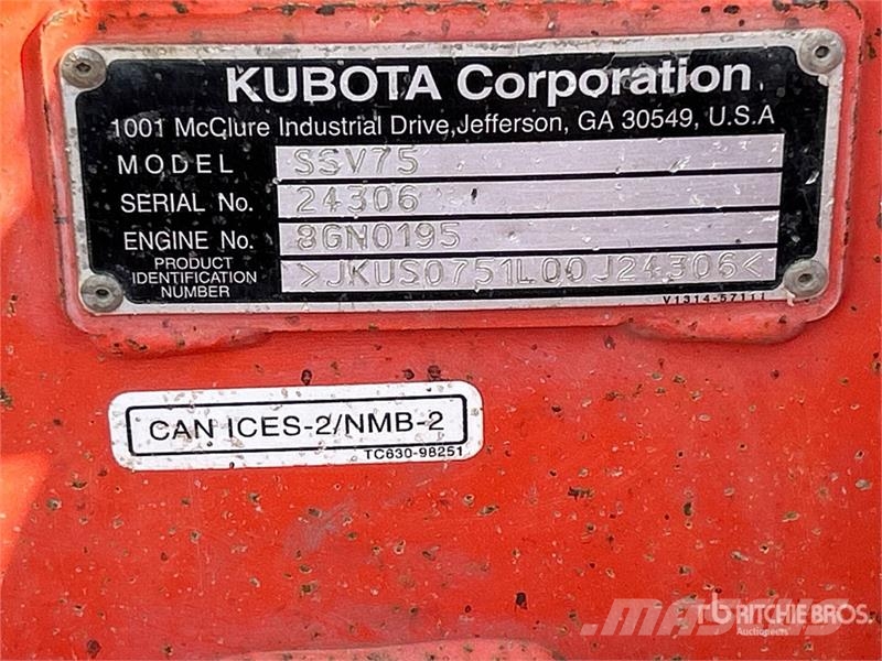 Kubota SSV75 Lietoti riteņu kompaktiekrāvēji