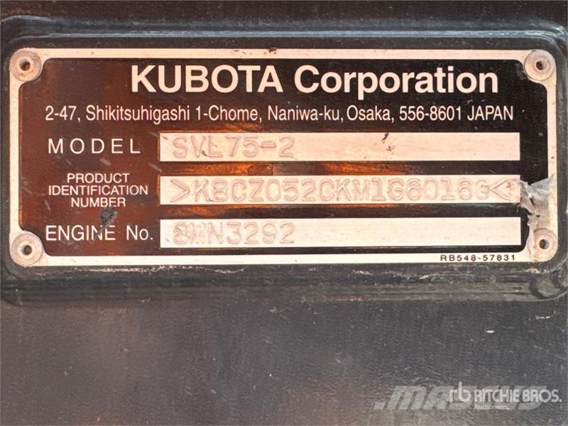 Kubota SVL75-2 لوادر انزلاقية التوجيه