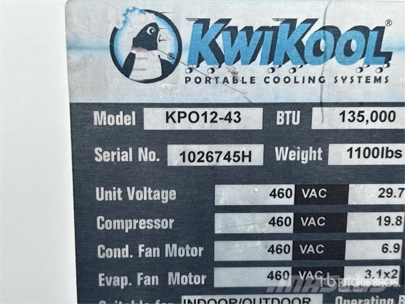 KwiKool KPO12-43 12 ton Air Conditioner Opvarmnings- og optøningsmaskiner