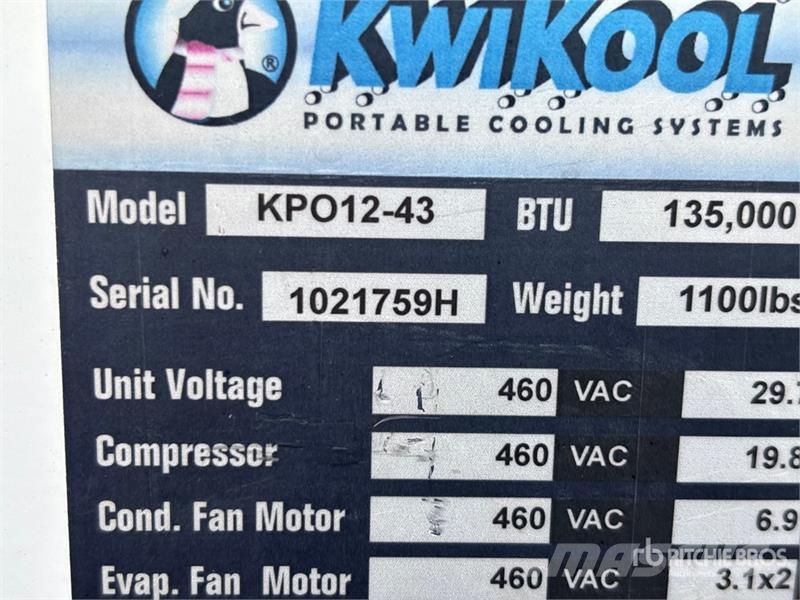KwiKool KPO12-43 12 ton Air Conditioner Opvarmnings- og optøningsmaskiner