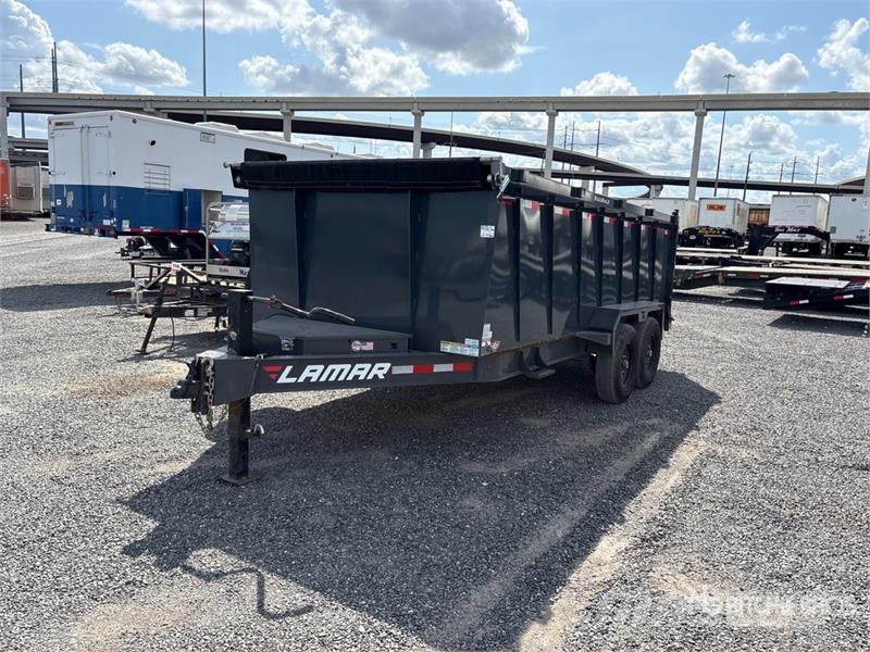 Lamar 16 ft T/A Dump Utility Trailer Remorque benne